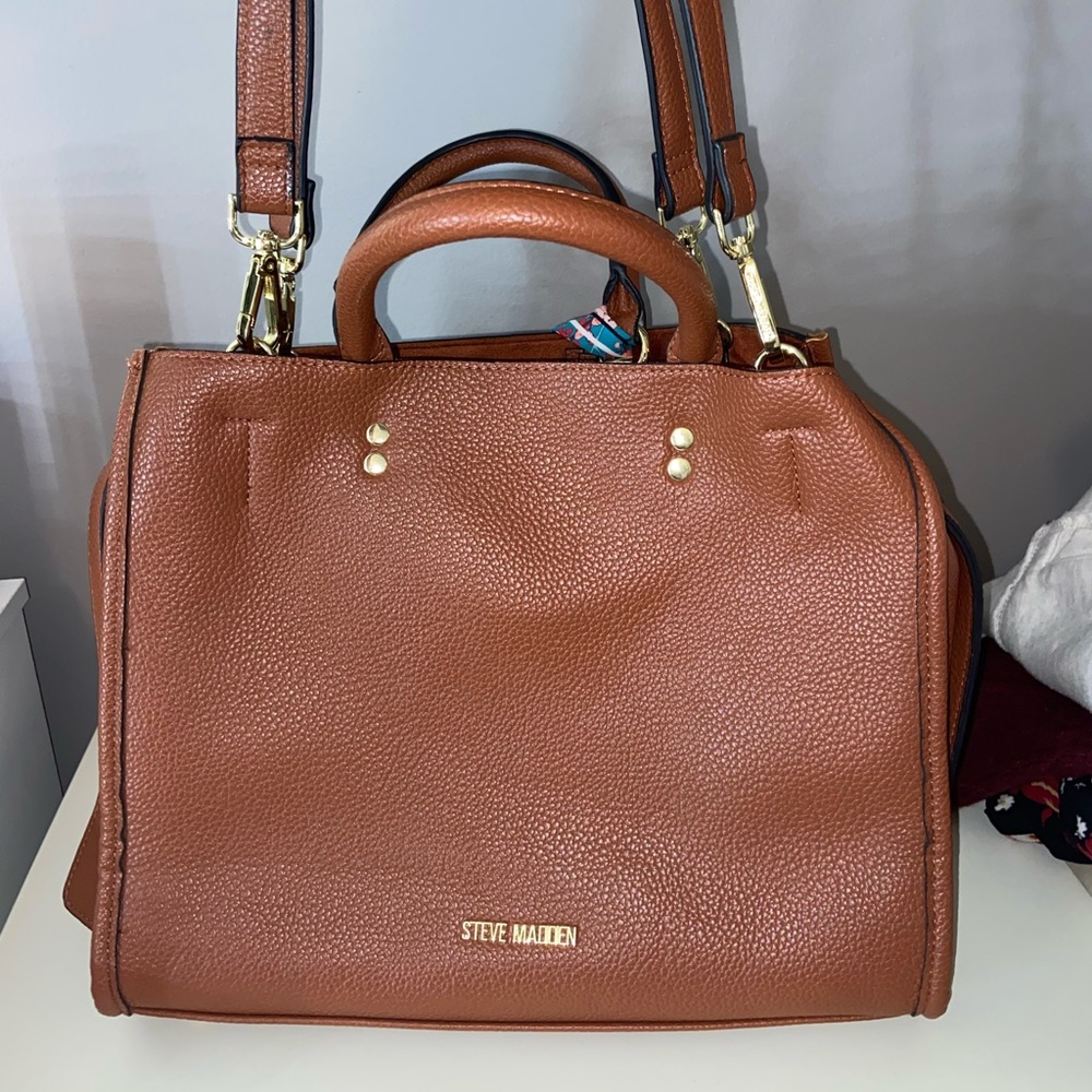 Steve Madden medium purse with colorful scarf